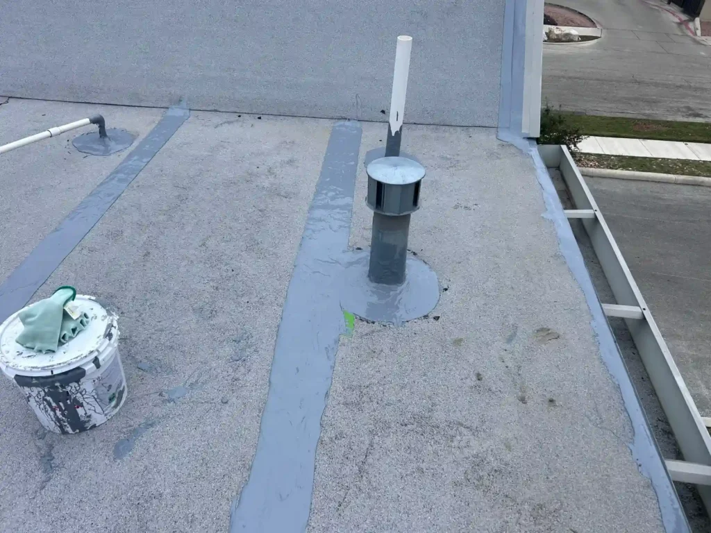 ATT Store Flat Roof Leak Repair6