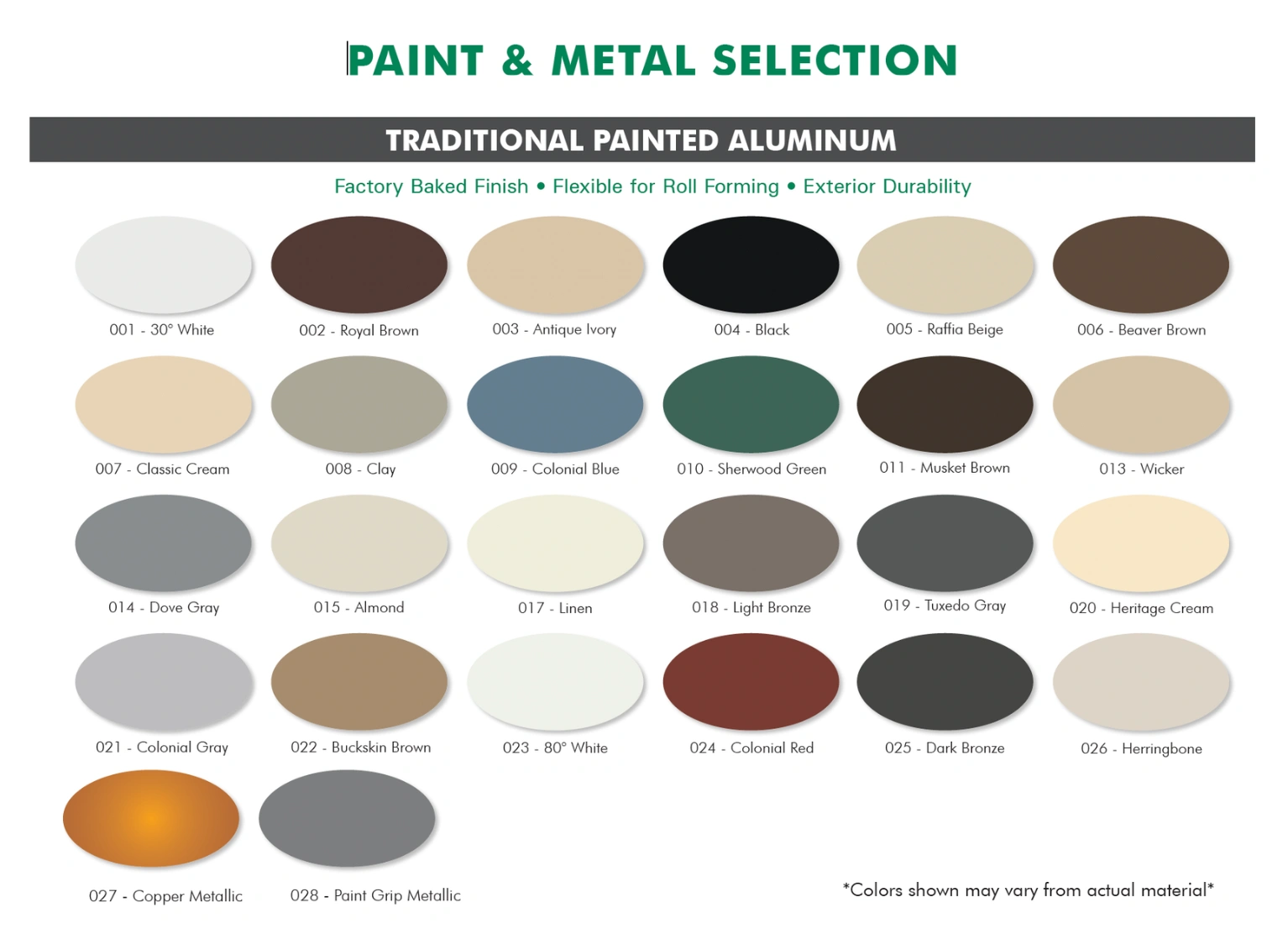 Gutter Color Selection