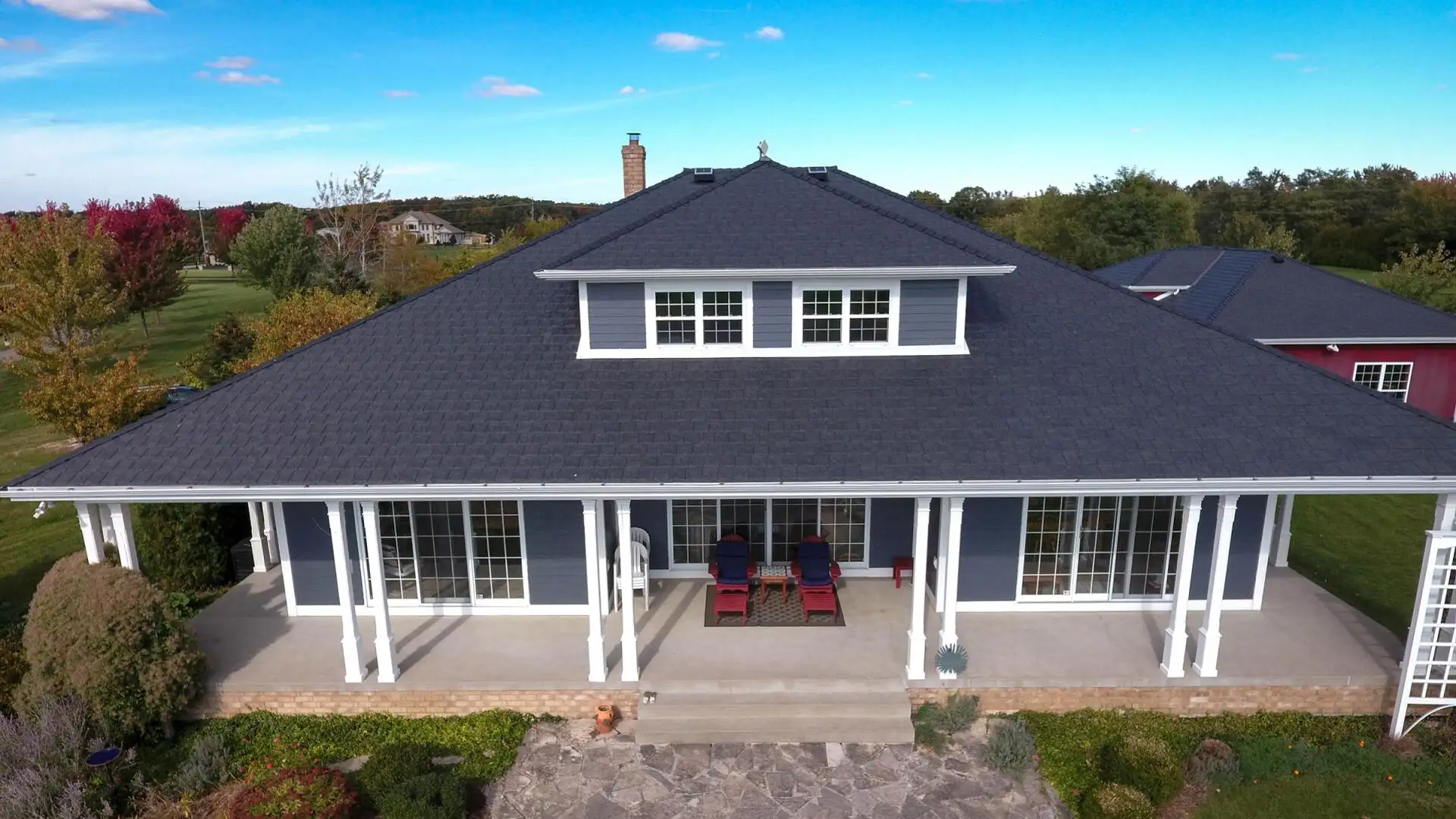 Premium Euroshield roof under blue Texas sky