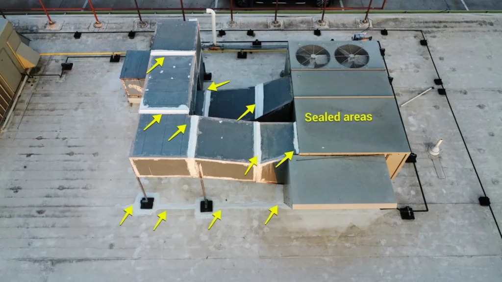 Starbucks Flat Roof Leak Repair8